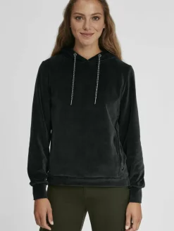 OXMO Sweatshirts & Sweatjacken*Damen Hoodie - OXNimma schwarz uni