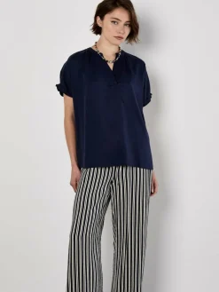 Apricot Hosen*Damen Hose blau gestreift