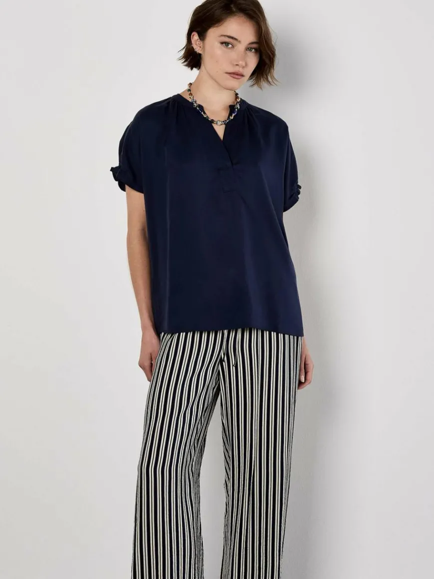 Apricot Hosen*Damen Hose blau gestreift