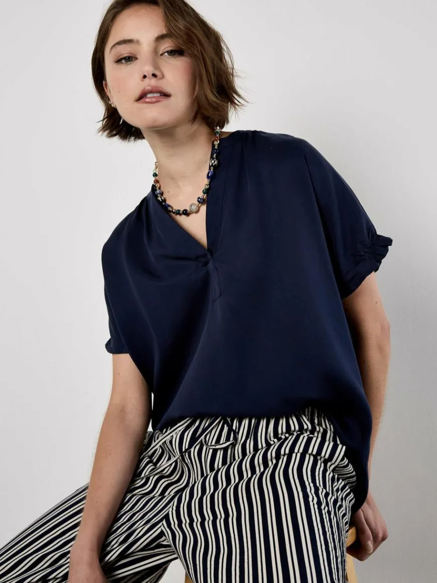 Apricot Hosen*Damen Hose blau gestreift