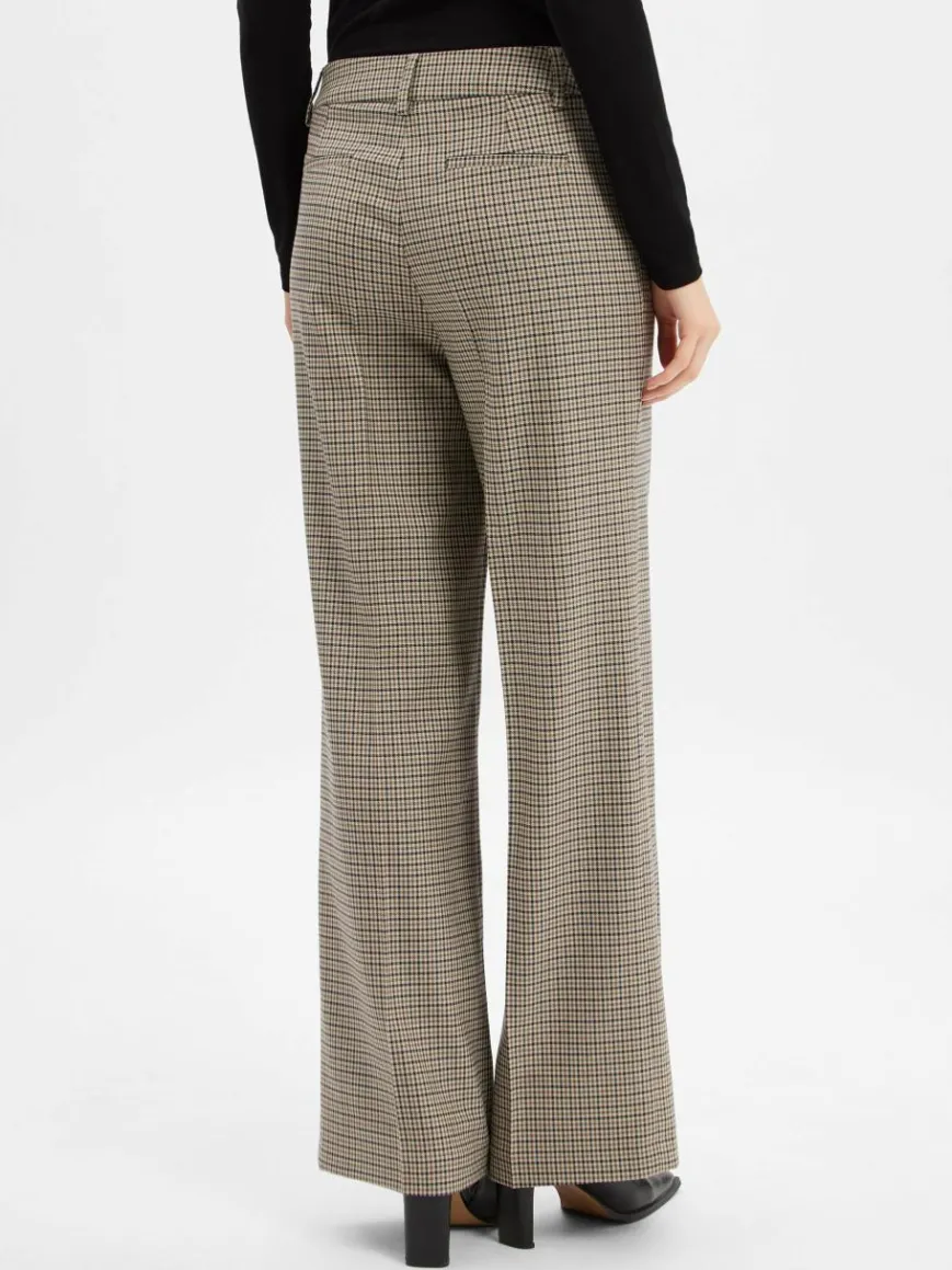 More & More Hosen*Damen Hose beige kariert