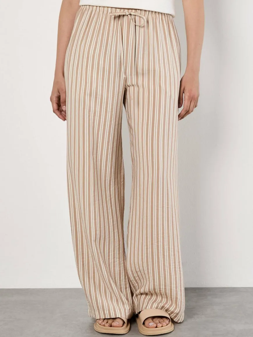 Apricot Hosen*Damen Hose beige gestreift