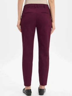 Marie Lund Hosen*Damen Hose aubergine uni