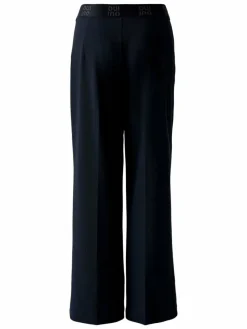 Oui Hosen*Damen Hose blau uni