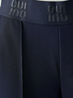 Oui Hosen*Damen Hose blau uni