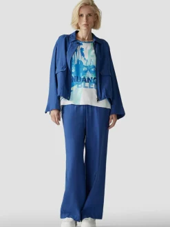 LCMT Hosen*Damen Hose blau uni