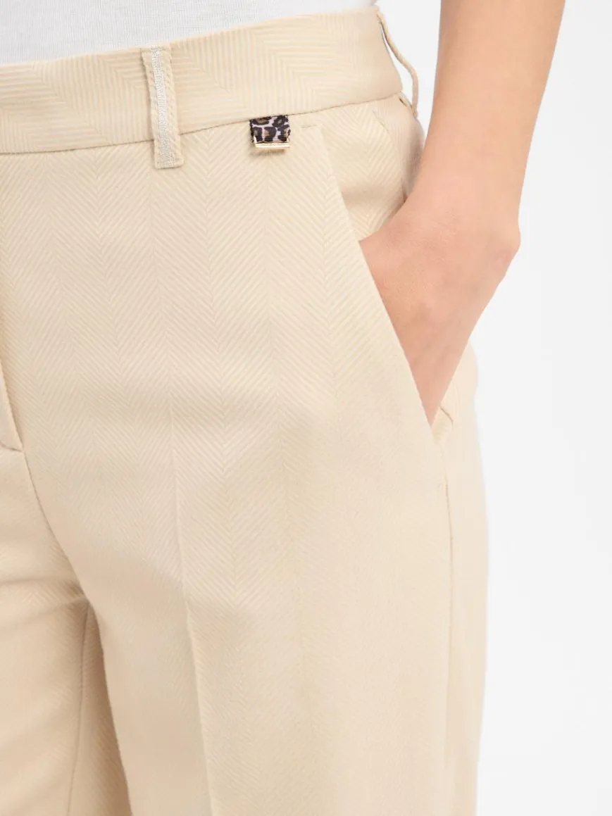 Marc Cain Collections Hosen*Damen Hose beige sand gemustert