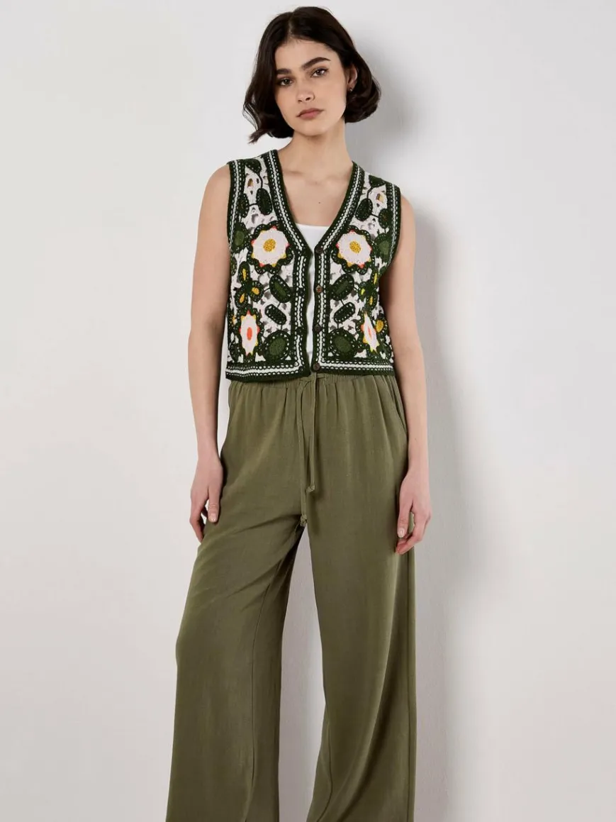 Apricot Hosen*Damen Hose khaki uni