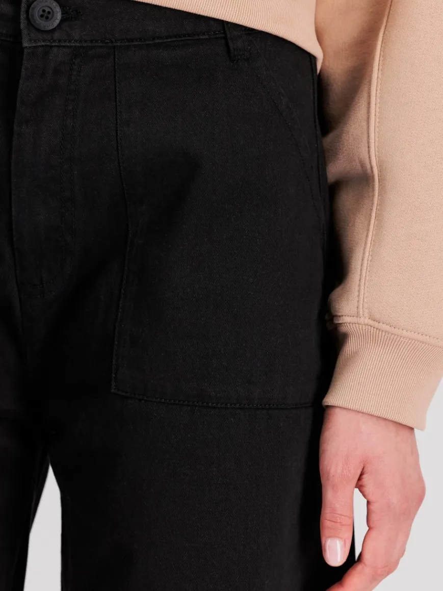 Alpha Industries Hosen*Damen Hose schwarz uni