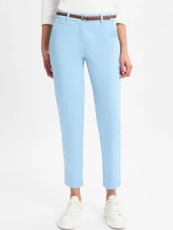 comma Hosen*Damen Hose hellblau uni