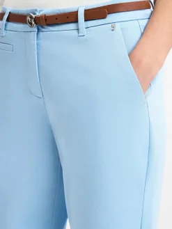 comma Hosen*Damen Hose hellblau uni