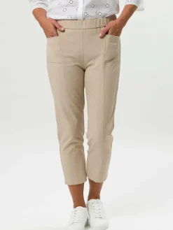 Frank Walder Hosen*Damen Hose beige uni