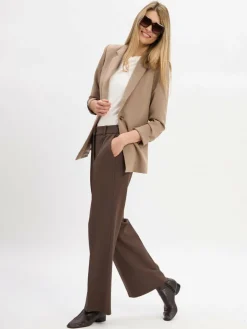 Cambio Hosen*Damen Hose - Amelie kastanie uni