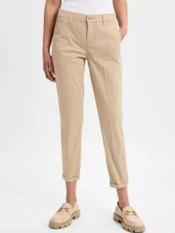 MAC Hosen*Damen Hose - Chino kitt uni