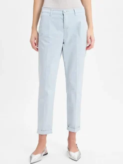 MAC Hosen*Damen Hose - Chino hellblau uni