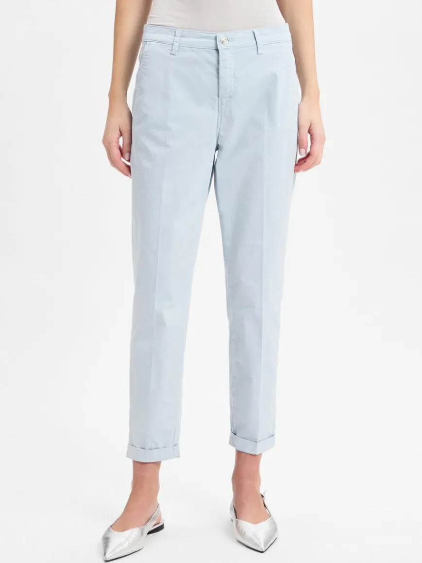 MAC Hosen*Damen Hose - Chino hellblau uni