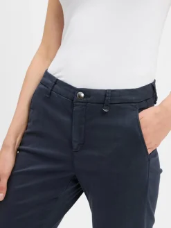 MAC Hosen*Damen Hose - Chino marine uni