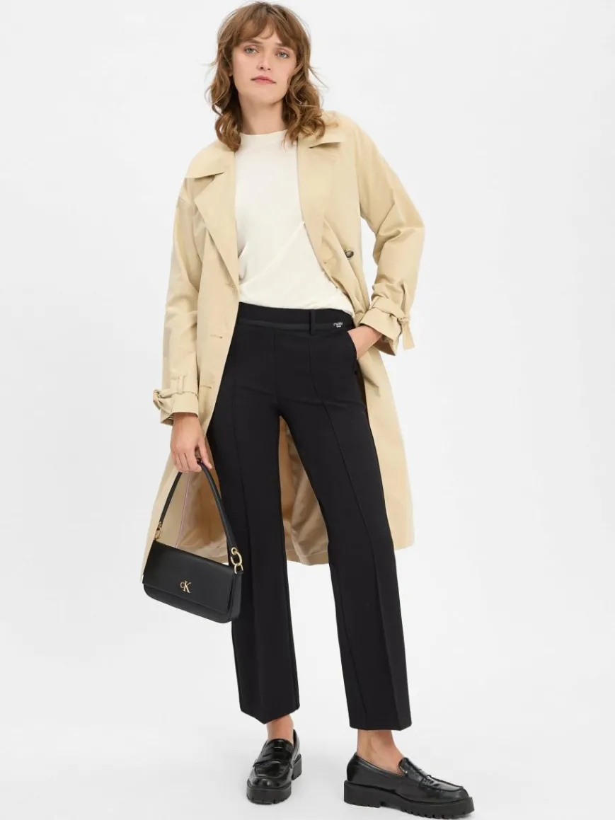 Cambio Hosen*Damen Hose - Francoise schwarz strukturiert