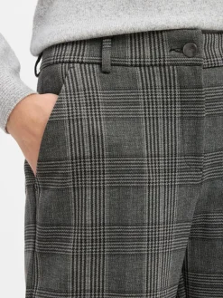 BRAX Hosen*Damen Hose - Maine grau schwarz kariert