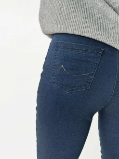 Relaxed Hosen*Damen Hose - Meine beste Freundin blau uni