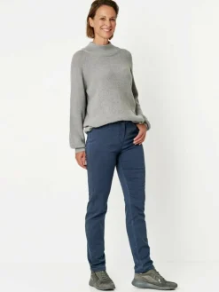 Relaxed Hosen*Damen Hose - Meine beste Freundin blau uni