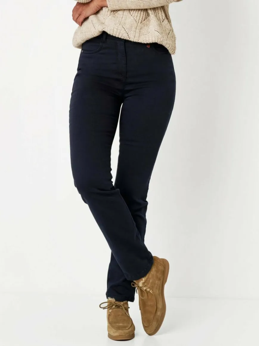 Relaxed Hosen*Damen Hose - Meine beste Freundin blau uni