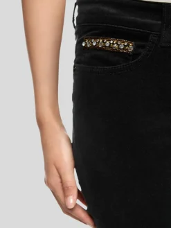 Marc Cain Hosen*Damen Hose - SILVI schwarz uni