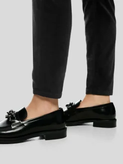 Marc Cain Hosen*Damen Hose - SILVI schwarz uni