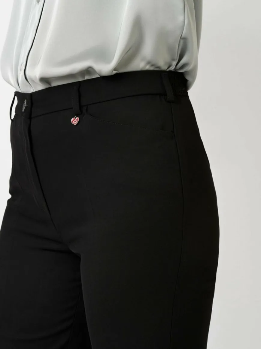 Relaxed Hosen*Damen Hose - Steffi schwarz uni