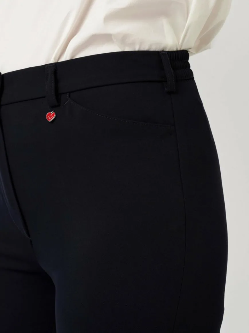 Relaxed Hosen*Damen Hose - Steffi blau uni