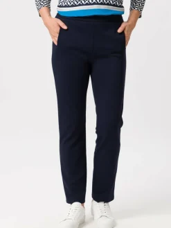 Frank Walder Hosen*Damen Hose MIA marine blau uni