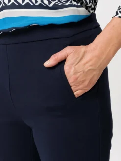 Frank Walder Hosen*Damen Hose MIA marine blau uni