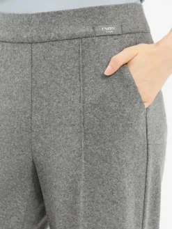 Cambio Hosen*Damen Hose mit Wollanteil - Cameron grau meliert