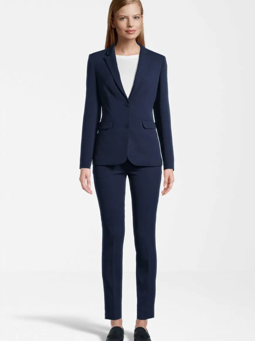 Vestino Blazer*Damen Hosenanzug Slim fit marine uni