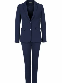Vestino Blazer*Damen Hosenanzug Slim fit marine uni