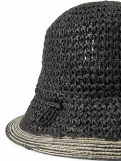 Marie Lund Mützen & Hüte*Damen Hut schwarz strukturiert