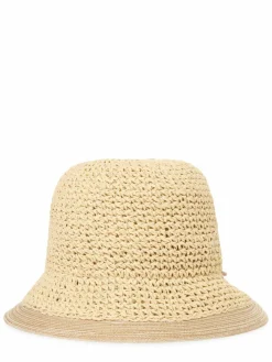 Marie Lund Mützen & Hüte*Damen Hut beige strukturiert