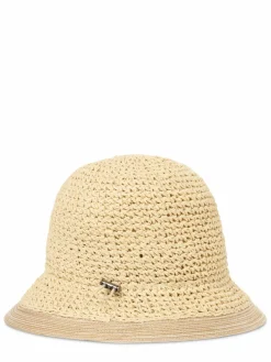 Marie Lund Mützen & Hüte*Damen Hut beige strukturiert