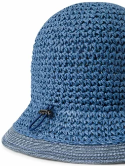 Marie Lund Mützen & Hüte*Damen Hut blau strukturiert