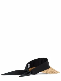 Calvin Klein Mützen & Hüte*Damen Hut - Headband Straw Visor beige schwarz uni