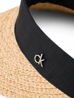 Calvin Klein Mützen & Hüte*Damen Hut - Headband Straw Visor beige schwarz uni