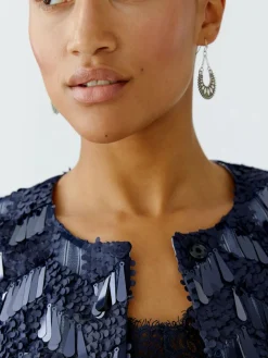 Oui Blazer*Damen Jacke blau uni