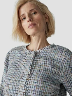 LCMT Blazer*Damen Jacke blau kariert