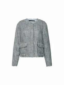 LCMT Blazer*Damen Jacke blau kariert