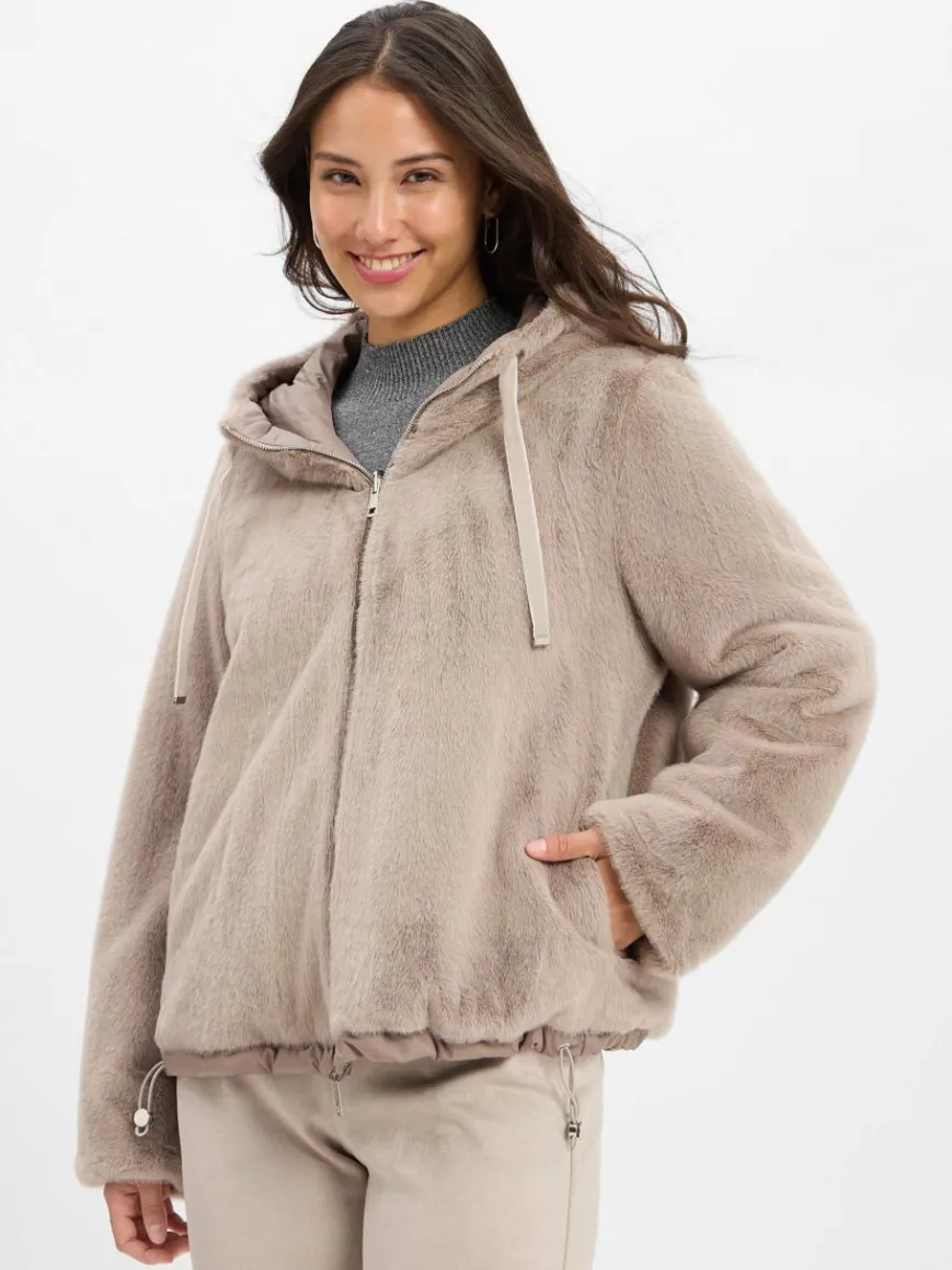 Rofa Jacken & Westen*Damen Jacke taupe uni