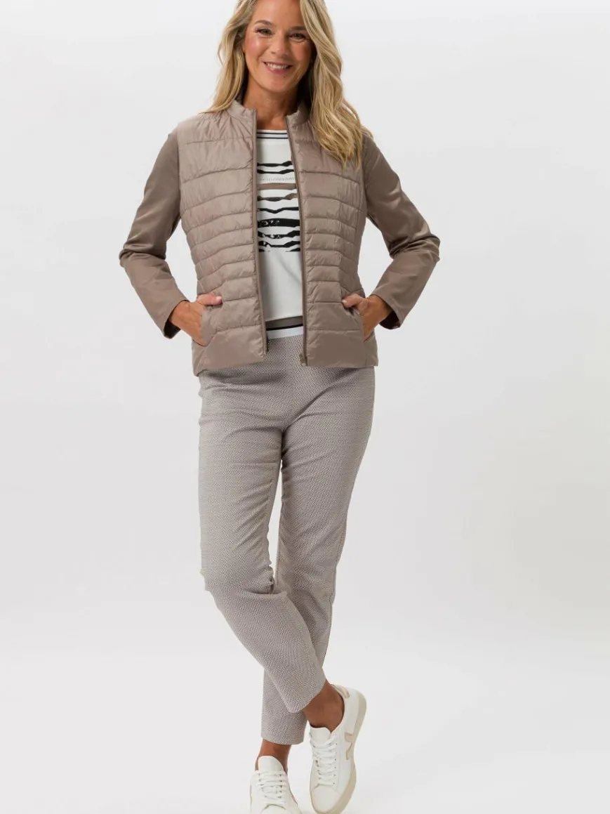 Frank Walder Blazer*Damen Jacke taupe braun uni