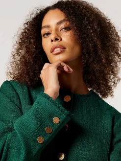 Apricot Blazer*Damen Jacke grün kariert