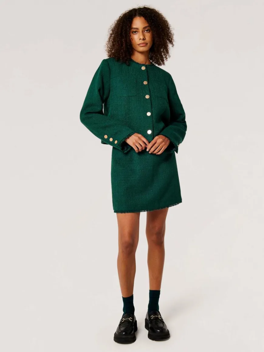 Apricot Blazer*Damen Jacke grün kariert