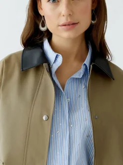 Oui Blazer*Damen Jacke khaki uni