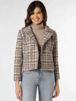 ba&sh Blazer*Damen Jacke - Tyee beige lila kariert